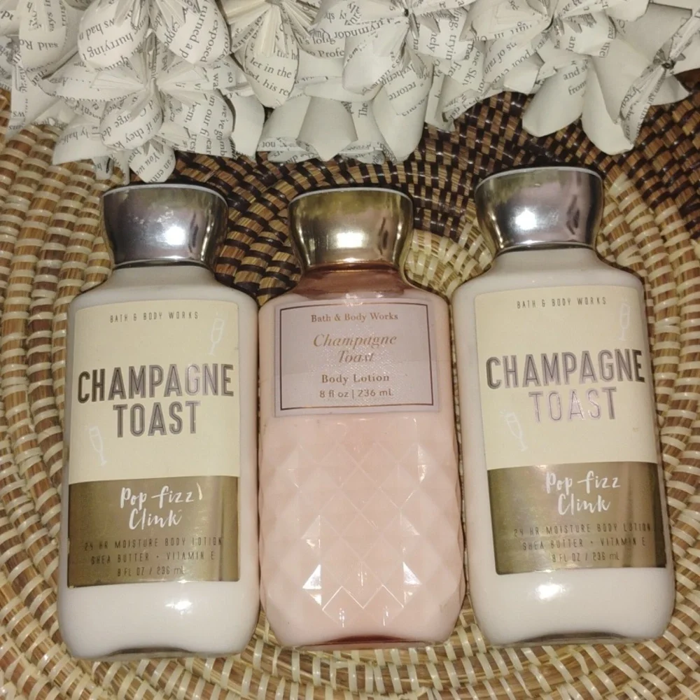 Bath & Body Works Champagne Toast Body Lotion Set of 3 Bottles - Picture 6 of 6